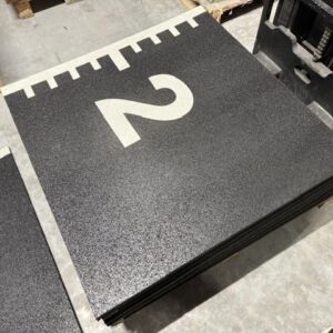 Alternative view of RUBBER Sporttegel CIJFERSET 1-10 ZWART/WIT pakket DEMO
