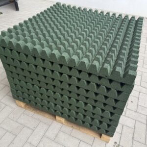 Alternative view of DEMO T/PG 100x100x7,5 – GROEN (pen & gat) ZONDER SCHIJNVOEG