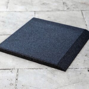 Afgeschuind  50x50x3cm - Zwart