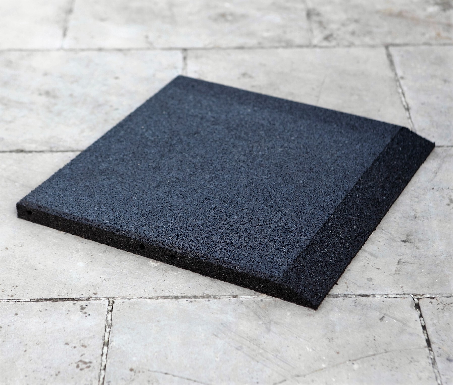 Afgeschuind 50x50x3cm - Zwart